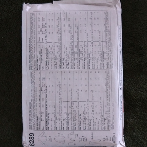 Halloween Simplicity Costumes for Adult + Child Patterns - Picture 8 of 8